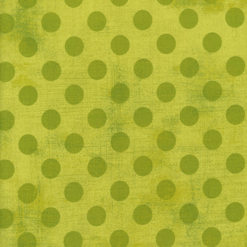 Moda Grunge Hits the Spot - Lime Punch - Patchwork and Quilting Fabric from Brown's Craft Shed (Tags: Fabric basics blenders green lime Moda polka dots Spots textures )