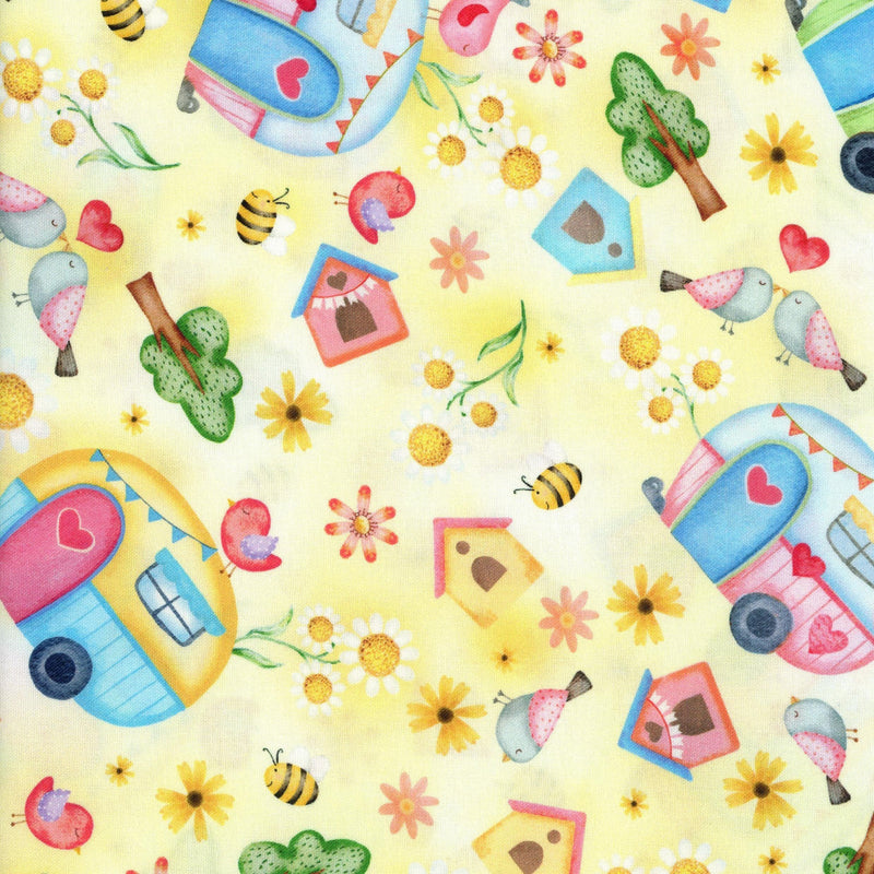 Kenard & Kenard Fabrics Sunshine Days - Patchwork and Quilting Fabric from Brown's Craft Shop (Tags: Fabric specialty Yellow )