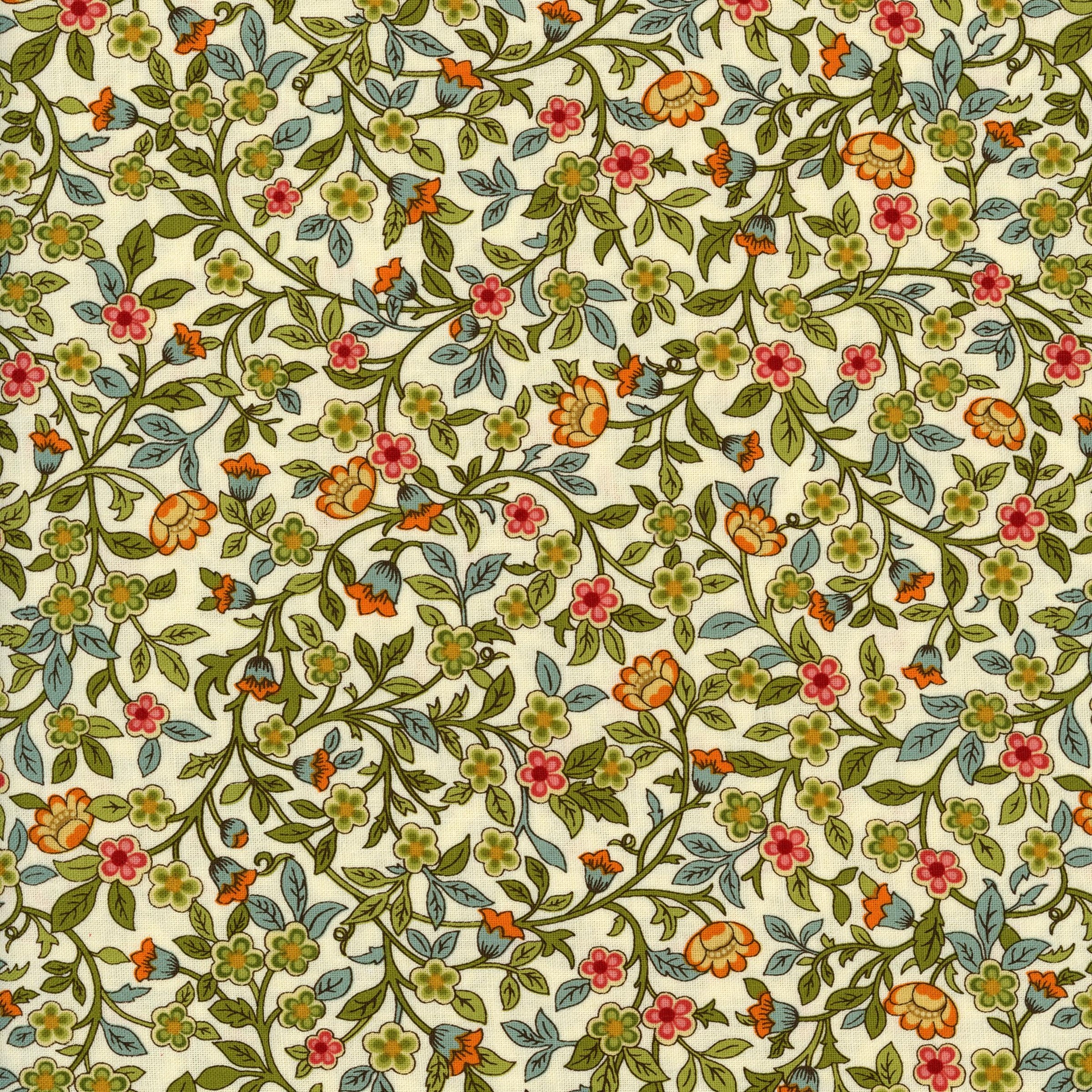 Exclusively Quilters Poetica - Patchwork and Quilting Fabric from Brown's Craft Shed (Tags: Fabric cream Exclusively Quilters Poetica vines )