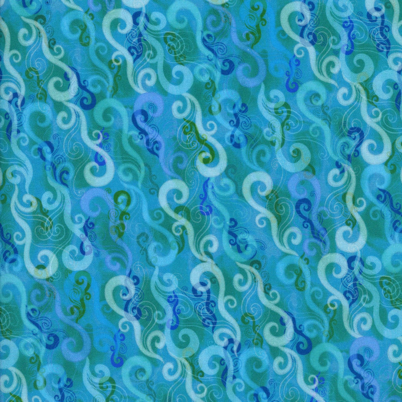 Robert Kaufman Oceanica - Patchwork and Quilting Fabric from Brown's Craft Shed (Tags: Fabric blue green panel )