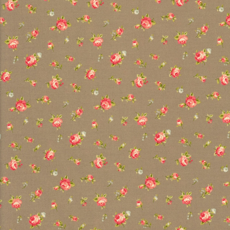 Moda Fabrics - Ellie by Brenda Riddle Designs - Patchwork and Quilting Fabric from Brown's Craft Shed (Tags: Fabric Brenda Riddle classic cottage Ellie feminine Floral garden green Moda patchwork pink quilting romantic rose soft vintage )