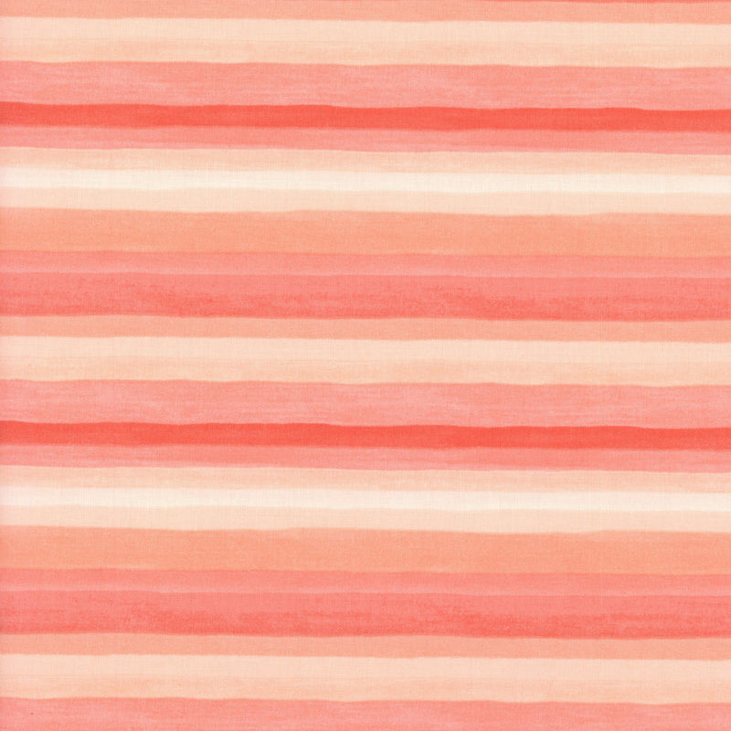Moda Willow by One Canoe Two - Patchwork and Quilting Fabric from Brown's Craft Shed (Tags: Fabric blender blenders coral Moda nature One Canoe Two pastel patterns pink stripe Stripes textures warm tones watercolour Willow )