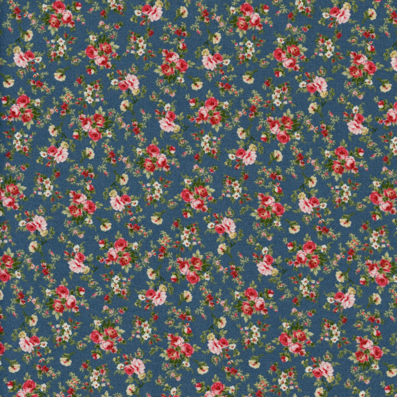 Maywood Studio - American Beauty by Robyn Pandolph Saxty - Patchwork and Quilting Fabric from Brown's Craft Shed (Tags: Fabric American Beauty blue classic cottage feminine Floral garden green Maywood Studio nature patchwork pink quilting red Robyn Pandolph Saxty romantic roses vintage )