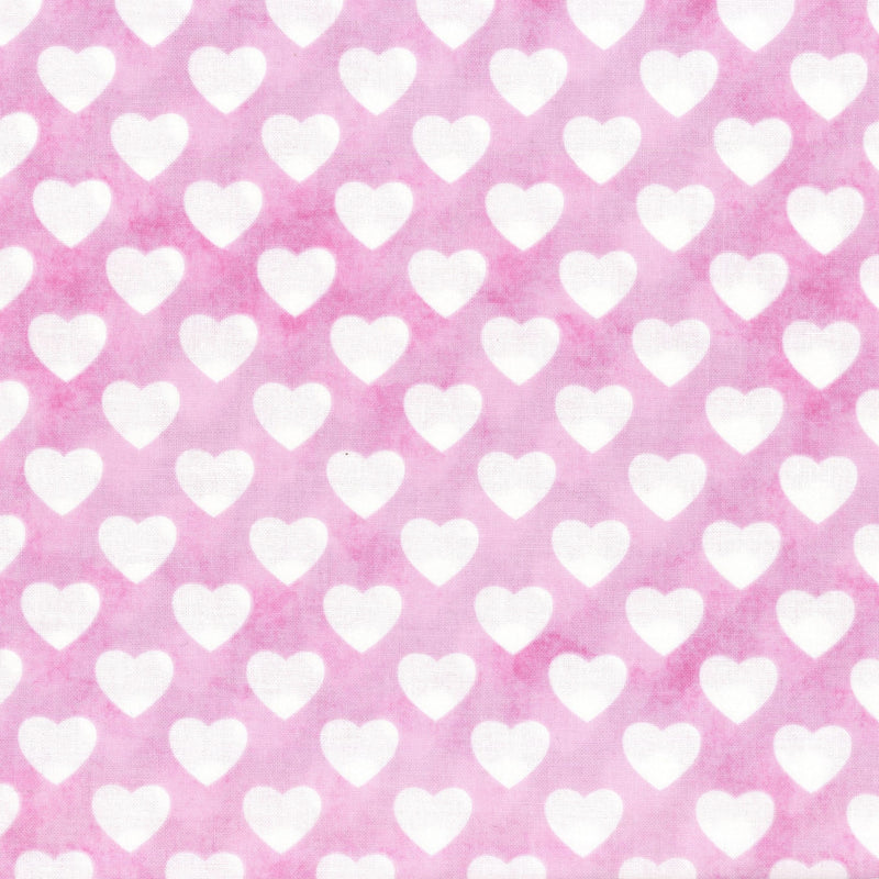 Kenard & Kenard Fabrics Four Seasons Pink Hearts