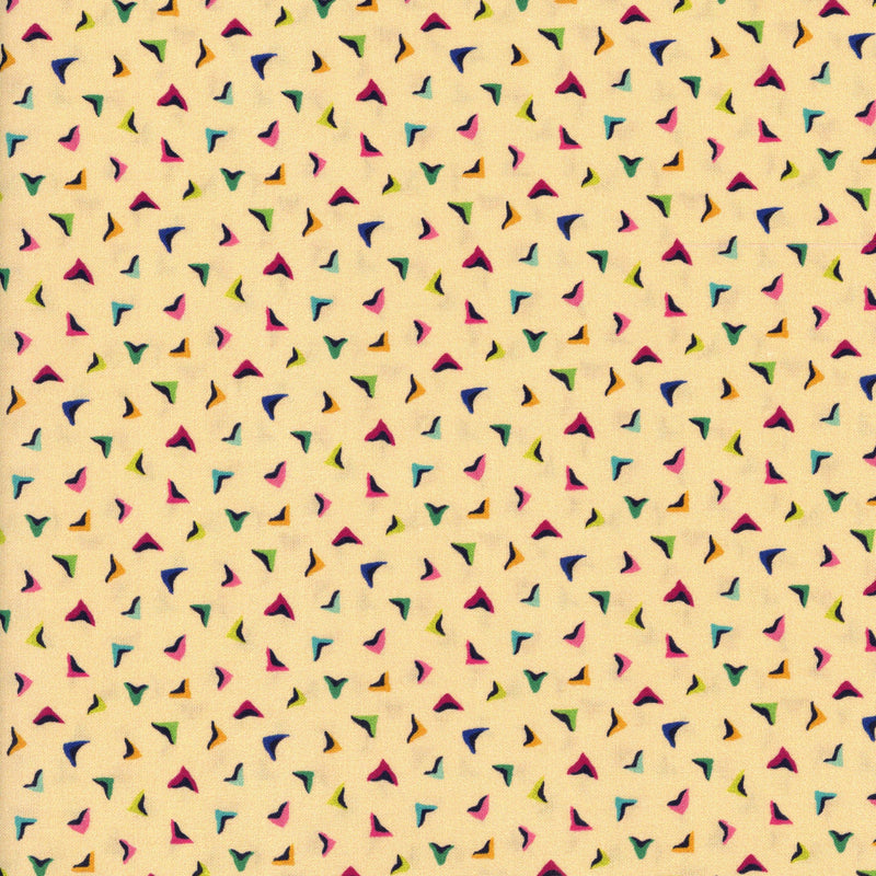 Windham Fabrics Botanica by Sally Kelly - Patchwork and Quilting Fabric from Brown's Craft Shed (Tags: Fabric abstract blenders Botanica bright cream modern multicolour patchwork playful quilting Sally Kelly triangles Windham Fabrics )