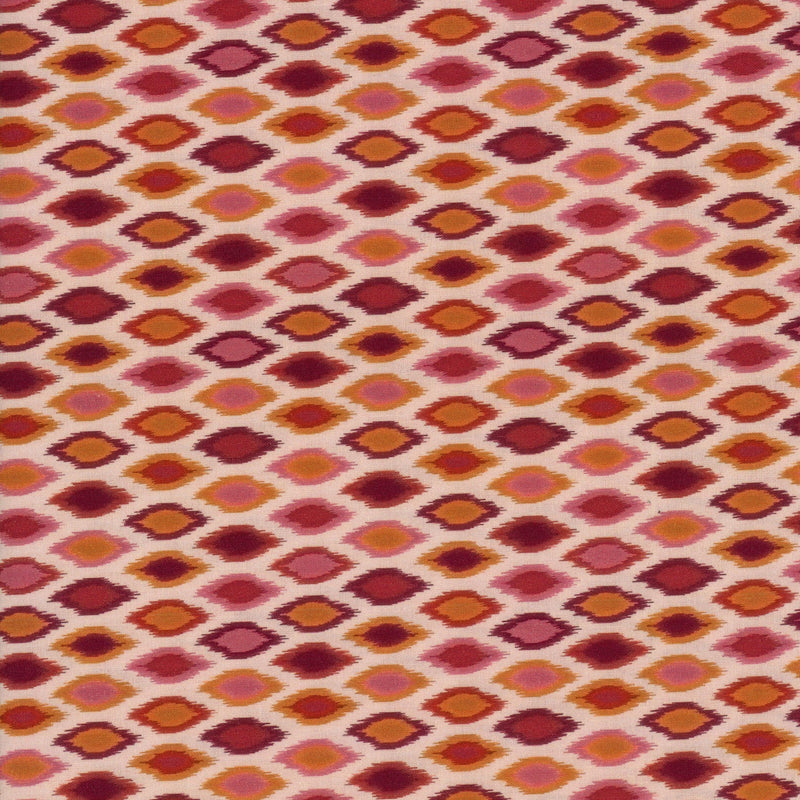 Sullivans Mini Ikats - Patchwork and Quilting Fabric from Brown's Craft Shed (Tags: Fabric blenders burgundy gold maroon Mini Ikats modern mosaic multi orange patterns pink Sullivans warm tones )