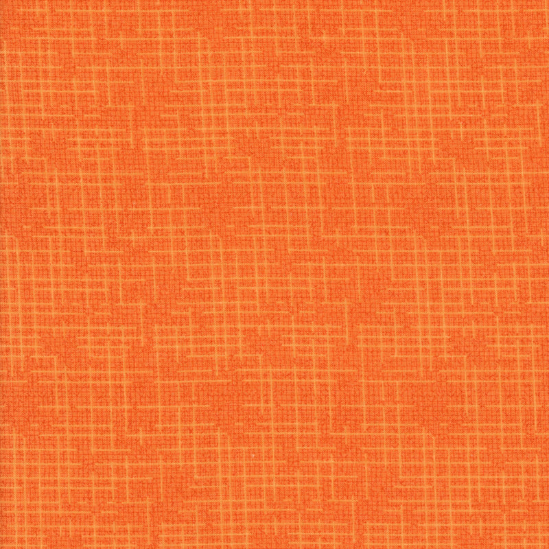 Birch Creative Linen Look Blender in Pumpkin - Patchwork and Quilting Fabric from Brown's Craft Shed (Tags: Fabric autumn basics blender blenders crosshatch linen look orange pumpkin solid textures )