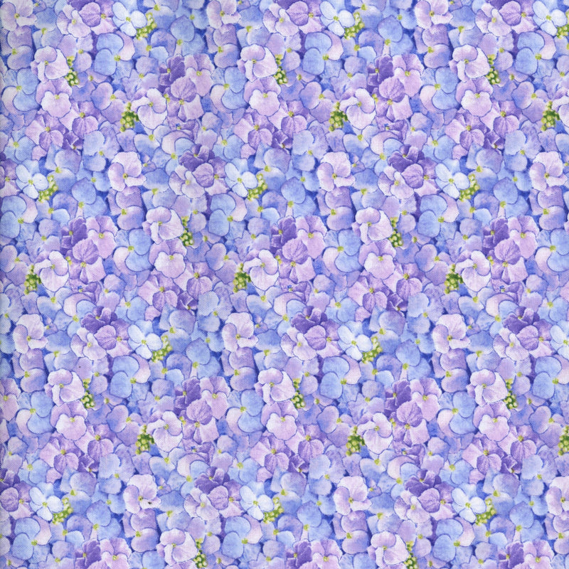 Elizabeth Studio Fancy Tea - Patchwork and Quilting Fabric from Brown's Craft Shed (Tags: Fabric blue Floral purple )