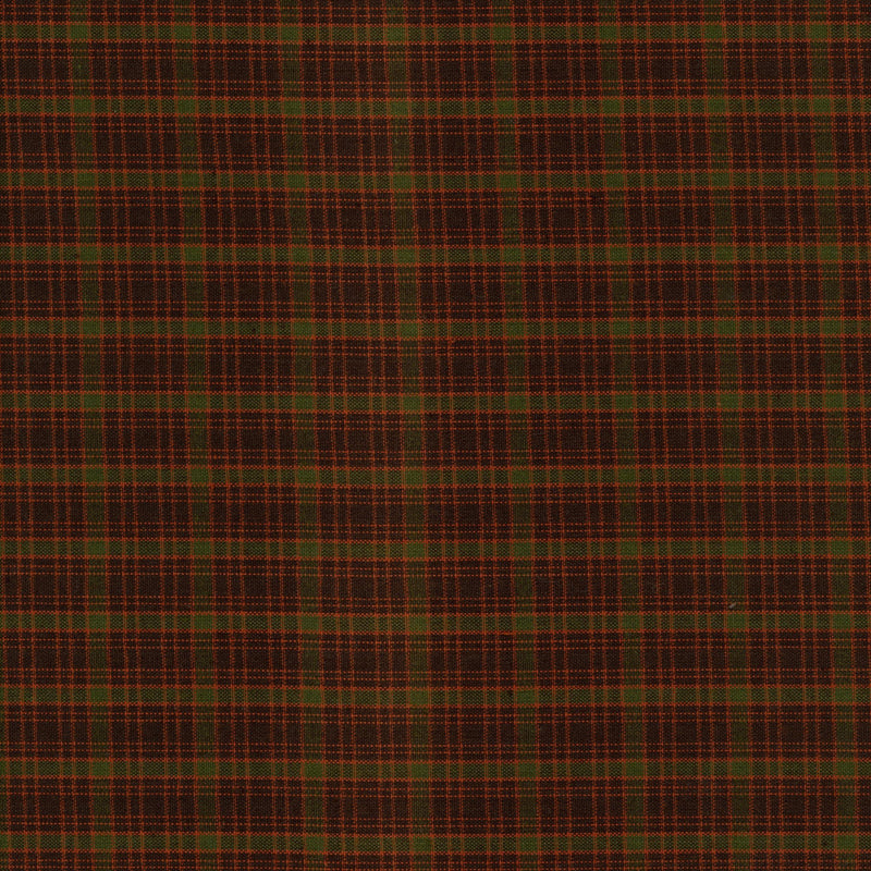 Leutenegger Harvest House - Autumn Hearth Plaid - Patchwork and Quilting Fabric from Brown's Craft Shed (Tags: Fabric autumn basics check green Leutenegger orange patterns plaid quilting rustic seasonal traditional )