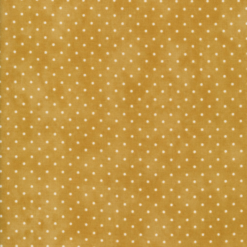Maywood Studio Beautiful Basics - Patchwork and Quilting Fabric from Brown's Craft Shed (Tags: Fabric basics Beautiful Basics blender blenders classic gold Maywood Studio mustard Neutral polka dots quilting basics small scale Spots textured look )