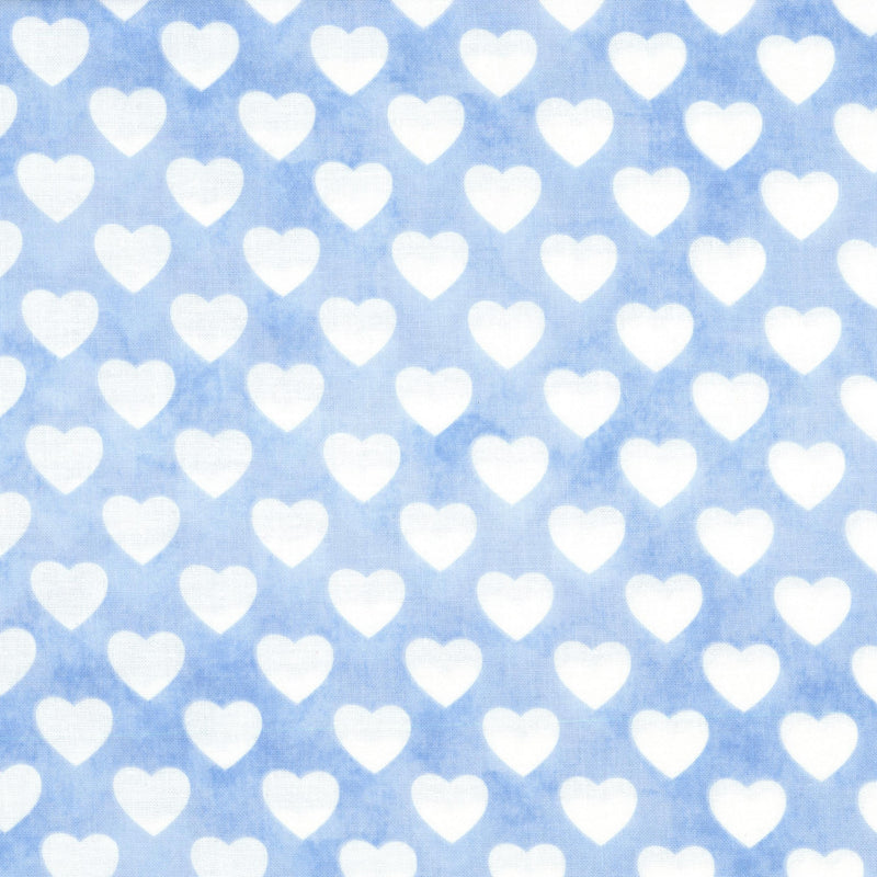 Kenard & Kenard Fabrics Four Seasons Blue Hearts