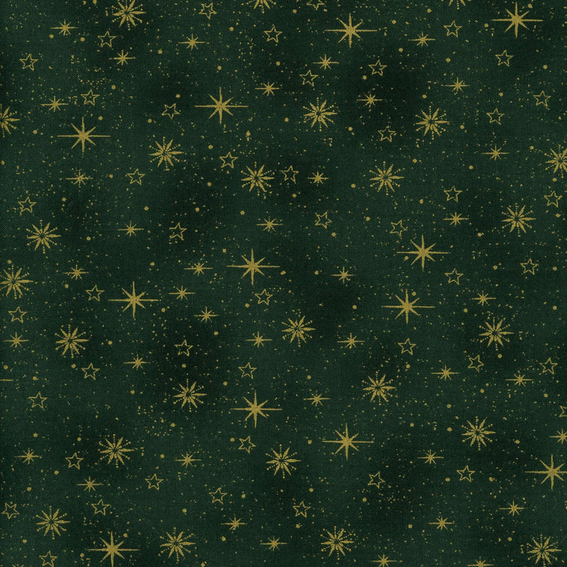 Stoff Fabrics Star Sprinkle - Patchwork and Quilting Fabric from Brown's Craft Shop (Tags: Fabric christmas green )