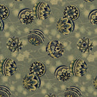Nutex Akan - Patchwork and Quilting Fabric from Brown's Craft Shed (Tags: Fabric Akan blue circles cream decorative Floral Geometric green nature Nutex patterns sage textures traditional-inspired )