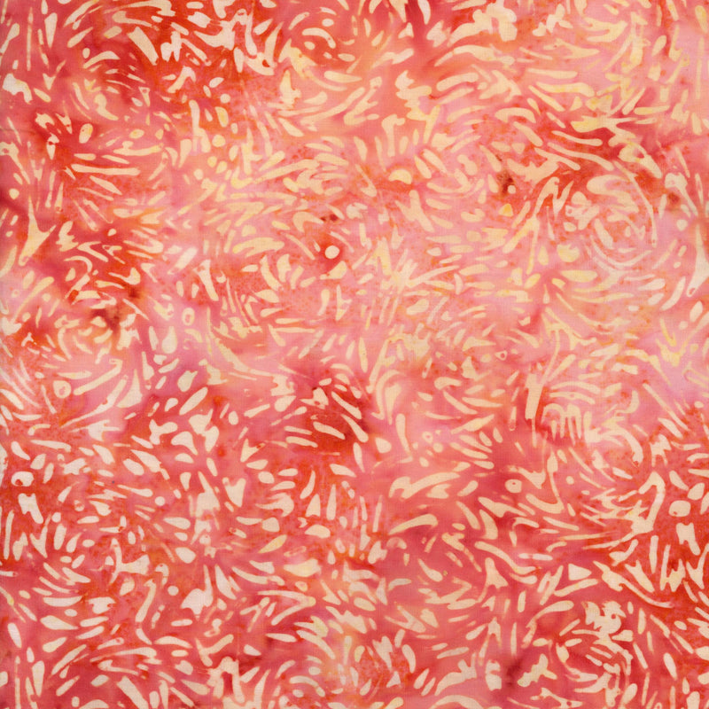 Banyan Batiks - Banyan BFFs - Patchwork and Quilting Fabric from Brown's Craft Shed (Tags: Fabric abstract Banyan Batiks Banyan BFFs basics batik blender blenders coral pink quilting cotton textured tonal warm )