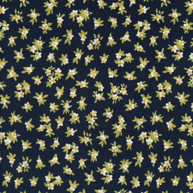 Moda Chelsea Garden - Patchwork and Quilting Fabric from Brown's Craft Shed (Tags: Fabric blue Chelsea Garden classic cotton ditsy floral Floral flowers garden green Moda navy patchwork quilting small print timeless white )