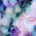 Hoffman Fabrics - Flourish (Dragonfly) - Patchwork and Quilting Fabric from Brown's Craft Shed (Tags: Fabric alcohol ink blue Flourish gold Hoffman Fabrics multi pink purple teal textures watercolour )