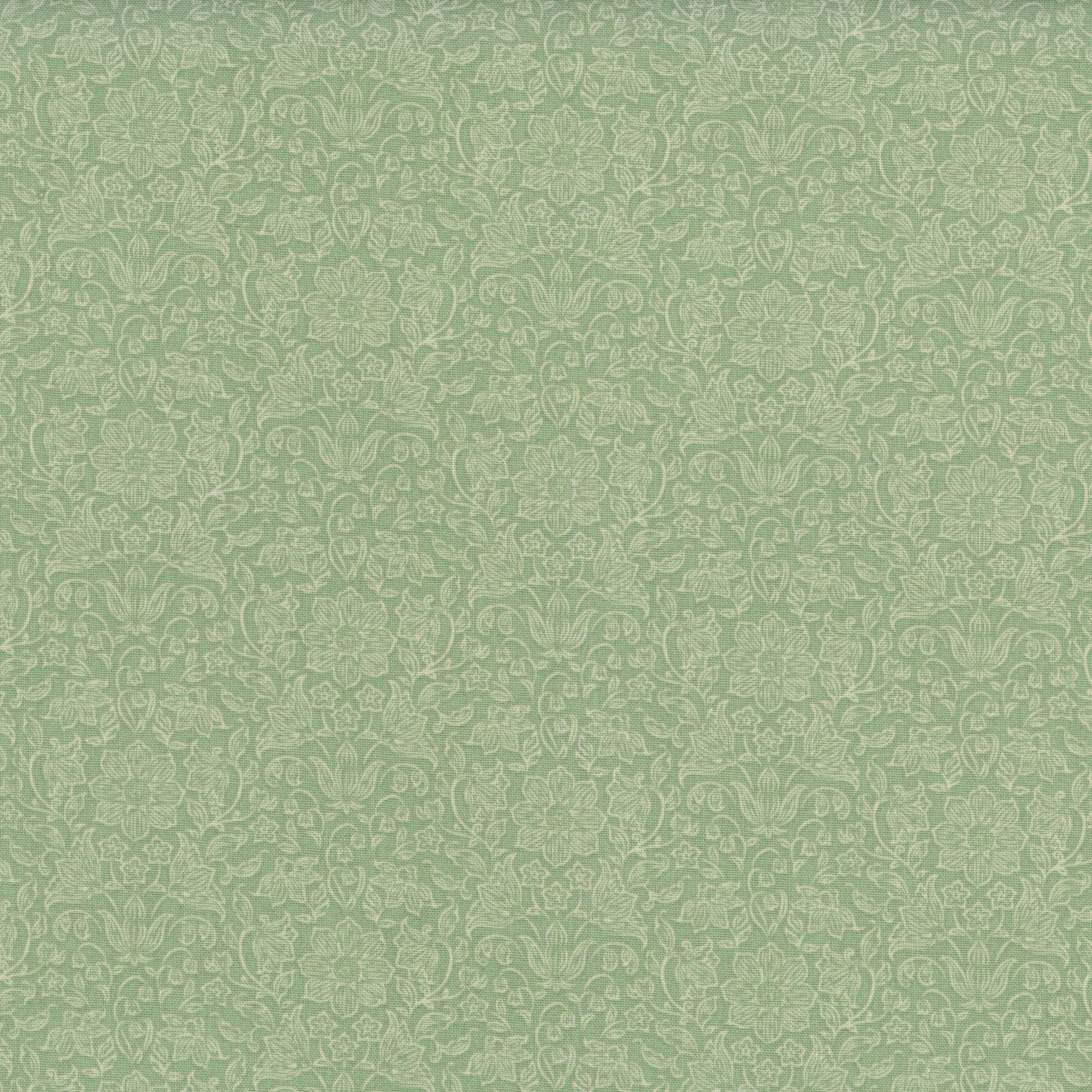 Tilda Songbird - Lila Sage Mist - Patchwork and Quilting Fabric from Brown's Craft Shed (Tags: Fabric blenders classic cottage Floral garden green nature sage Scandinavian soft tones Tilda Tilda Songbird vines vintage )