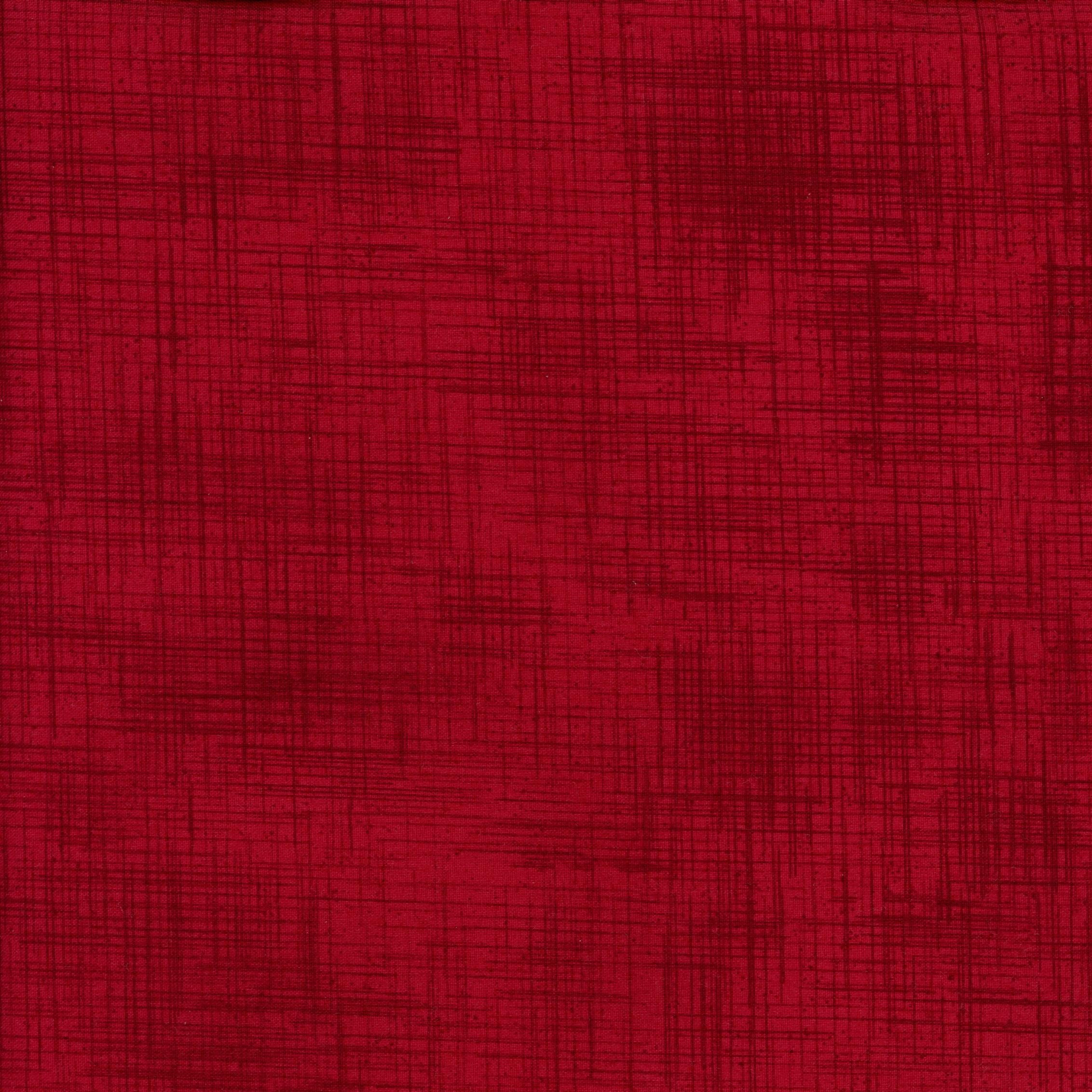 P&B Textiles Linen Texture - Patchwork and Quilting Fabric from Brown's Craft Shed (Tags: Fabric basics blender blenders classic crimson crosshatch linen texture P&B Textiles quilting blender red solid look textured textures tonal )
