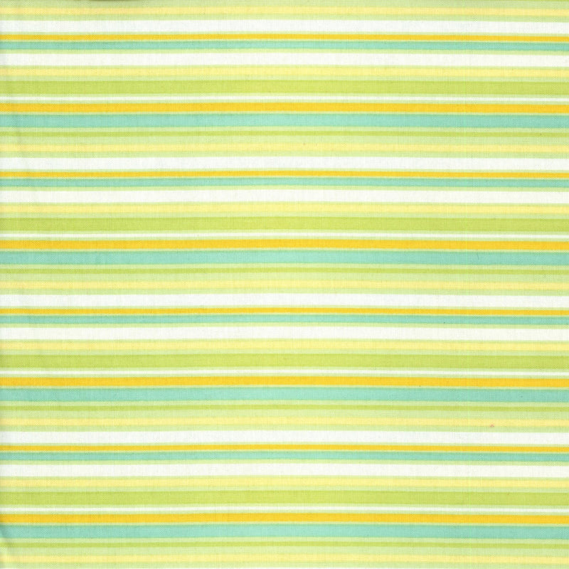Riley Blake Designs Ivy Trellis by Gabriella Hunter - Patchwork and Quilting Fabric from Brown's Craft Shed (Tags: Fabric basics blenders blue green lines multi playful Stripes teal Yellow )