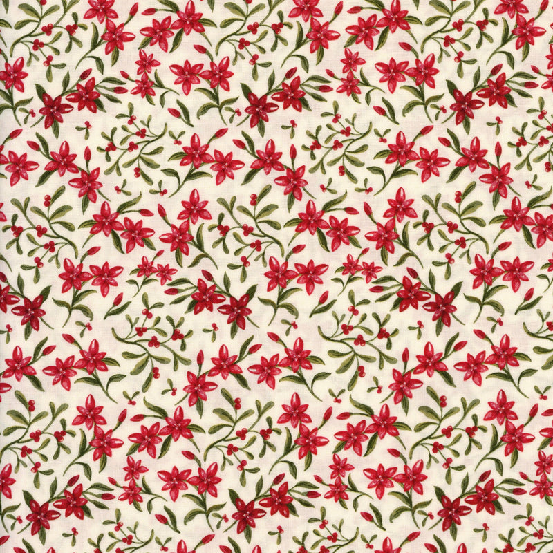 Moda Silent Night by Watercolour Heart - Patchwork and Quilting Fabric from Brown's Craft Shed (Tags: Fabric Floral Moda Silent Night Watercolour Heart )