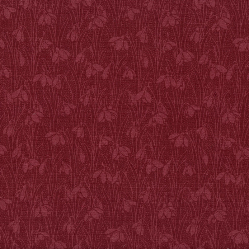 Liberty Fabrics Snowdrop Spot Sienna Red