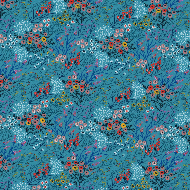In The Beginning Fabrics - Whimsy - Patchwork and Quilting Fabric from Brown's Craft Shed (Tags: Fabric berries blue botanical colourful pink whimsical Whimsy )
