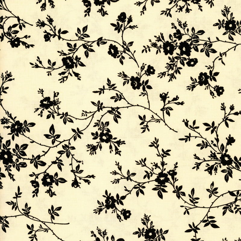 Maywood Studio Nightfall - Patchwork and Quilting Fabric from Brown's Craft Shed (Tags: Fabric cream elegant Maywood Studio nature patterns quilting timeless vines )