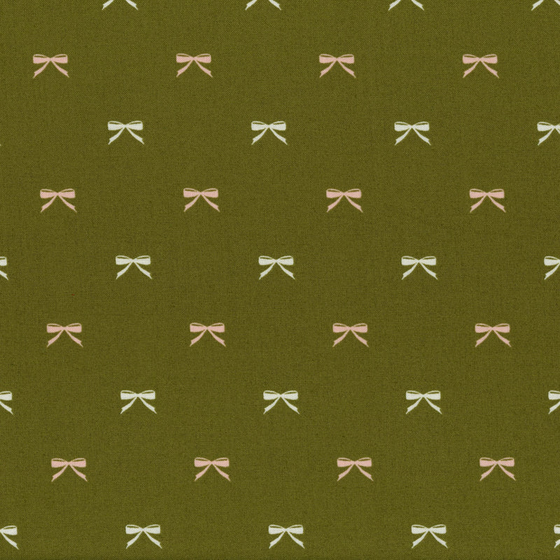 Moda Fabrics - Evermore - Patchwork and Quilting Fabric from Brown's Craft Shed (Tags: Fabric bows children cream delicate Evermore green Moda Fabrics olive pastel pink subtle versatile whimsical )