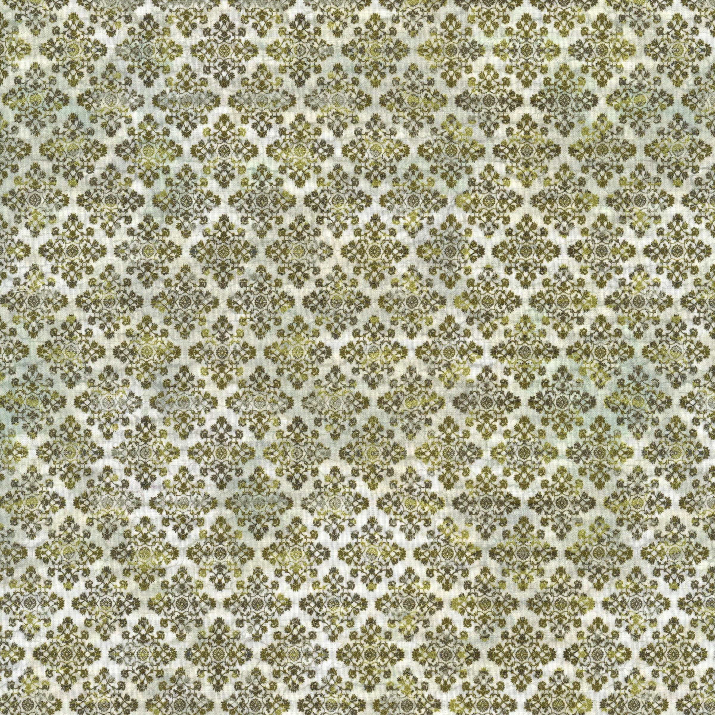 In The Beginning Fabrics - Carpet Bag Romance by Jason Yenter - Patchwork and Quilting Fabric from Brown's Craft Shed (Tags: Fabric blender Carpet Bag Romance damask Geometric gold green Jason Yenter Neutral olive ornate patterns textures tonal vintage )