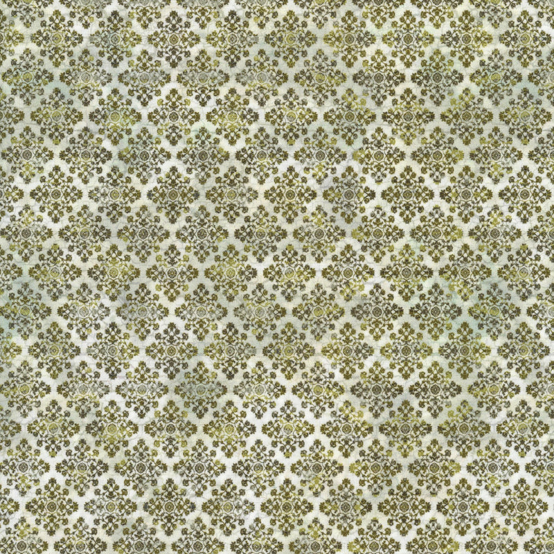 In The Beginning Fabrics - Carpet Bag Romance by Jason Yenter - Patchwork and Quilting Fabric from Brown's Craft Shed (Tags: Fabric blender Carpet Bag Romance damask Geometric gold green Jason Yenter Neutral olive ornate patterns textures tonal vintage )