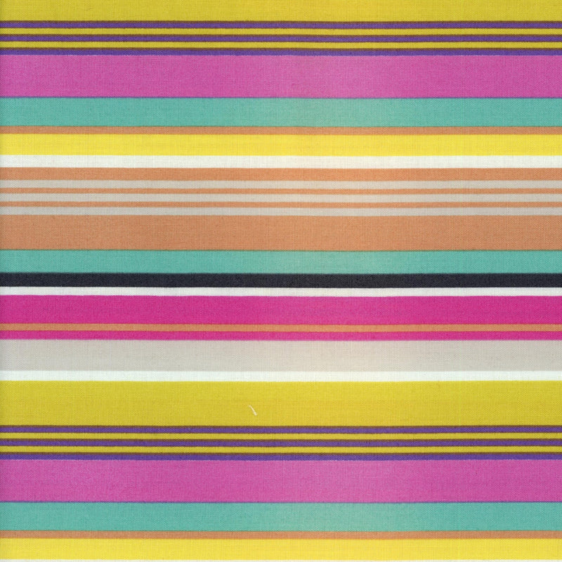 Kennard & Kennard Lewis & Irene Threaded with Love Dulce Brasil - Patchwork and Quilting Fabric from Brown's Craft Shed (Tags: Fabric border bright colourful lines multi patterns playful rainbow summer )
