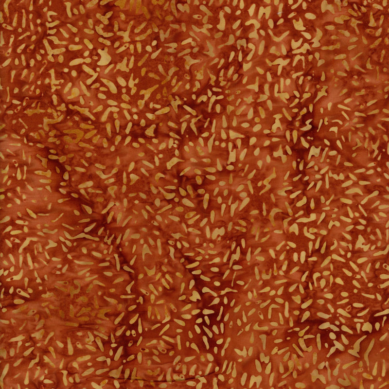 Banyan Batiks - Ketan Batik Mixer (Cinnamon) - Patchwork and Quilting Fabric from Brown's Craft Shed (Tags: Fabric autumn Banyan Batiks basics batik blenders Brown cinnamon earthy Ketan Batik Mixer orange patchwork quilting rust textures warm tones )