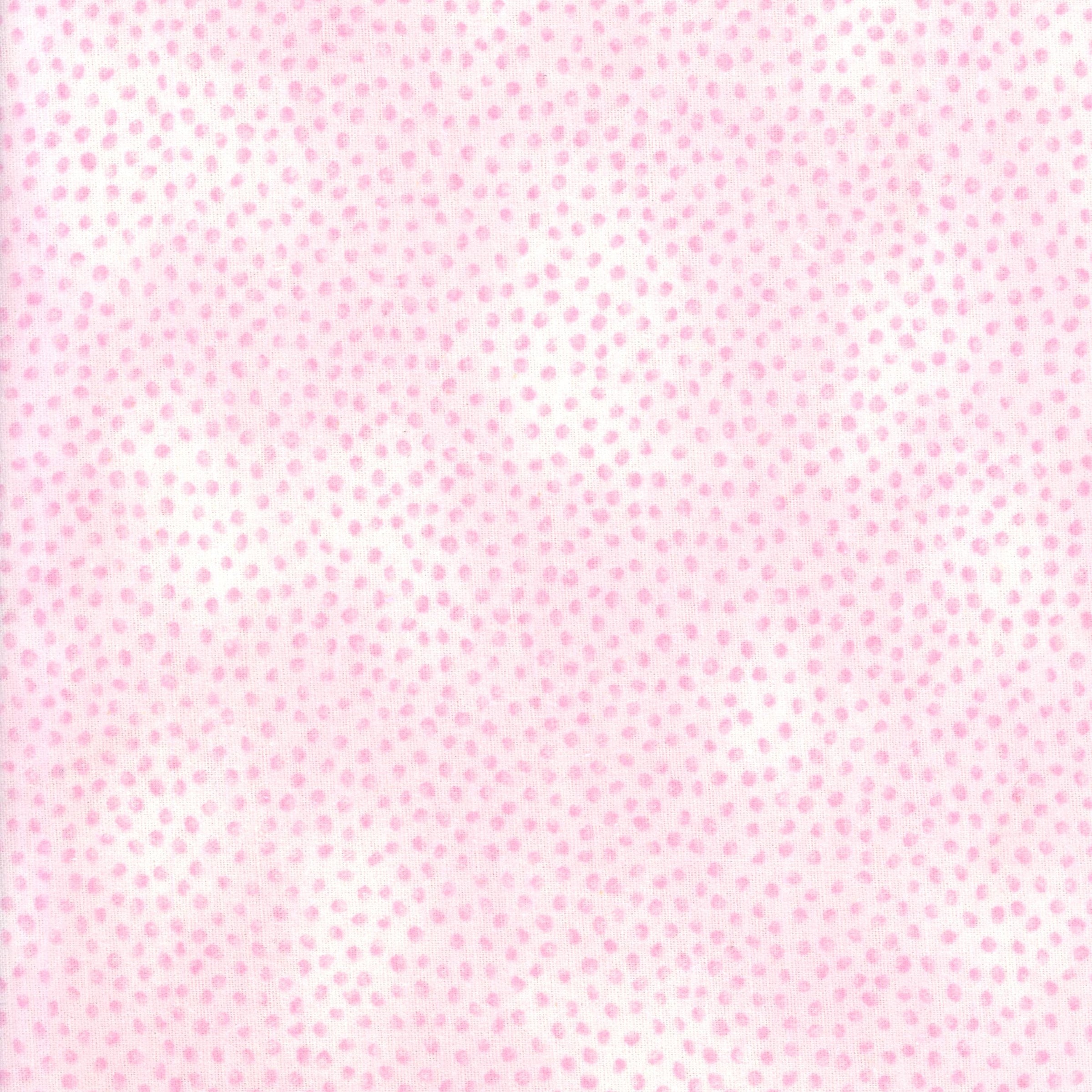 Epic Two-by-Two Baby Dots by Cheri Strole - Patchwork and Quilting Fabric from Brown's Craft Shed (Tags: Fabric baby basics blender Cheri Strole Epic pastel pink playful Spots Two-by-Two Baby Dots white )
