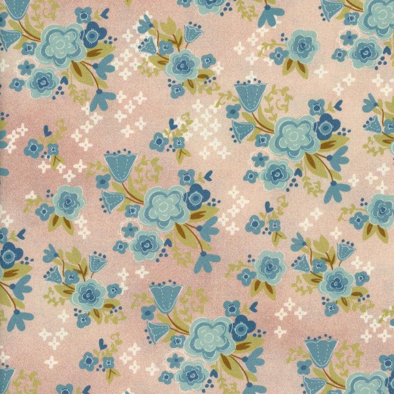 Devonstone Collection The Birdhouse - Patchwork and Quilting Fabric from Brown's Craft Shed (Tags: Fabric blue Floral )