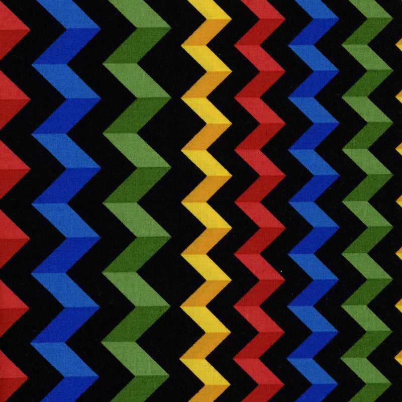 Andover Fabrics The Crinkle Stripe - Patchwork and Quilting Fabric from Brown's Craft Shed (Tags: Fabric blue chevron green lines multi patterns playful red Stripes )