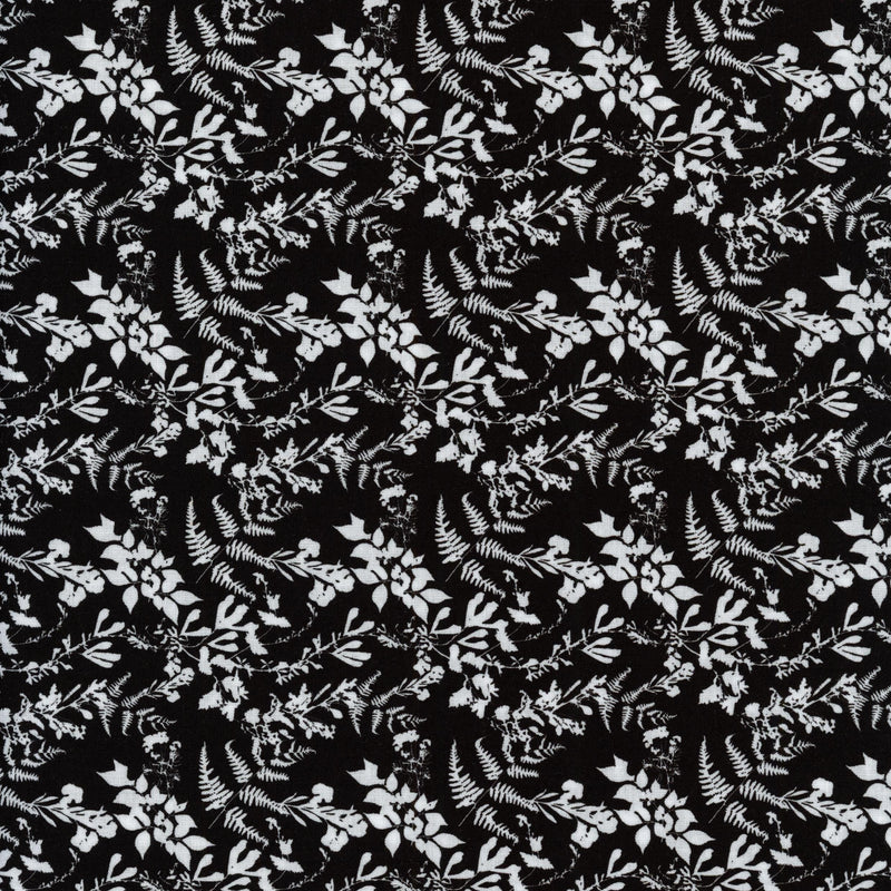 In The Beginning Fabrics - Decoupage - Patchwork and Quilting Fabric from Brown's Craft Shed (Tags: Fabric black and white botanical Decoupage fern )