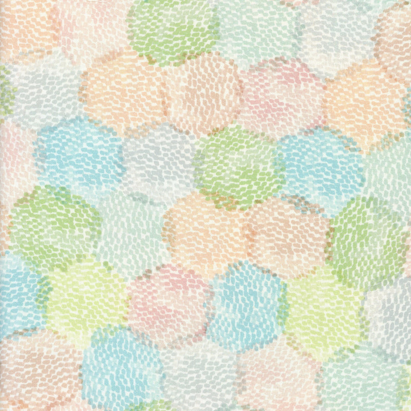 Maywood Studio Seascape - Pastel Pebble Drift - Patchwork and Quilting Fabric from Brown's Craft Shed (Tags: Fabric beach blender blue green grey pastel patterns pink soft tones textures watercolour )