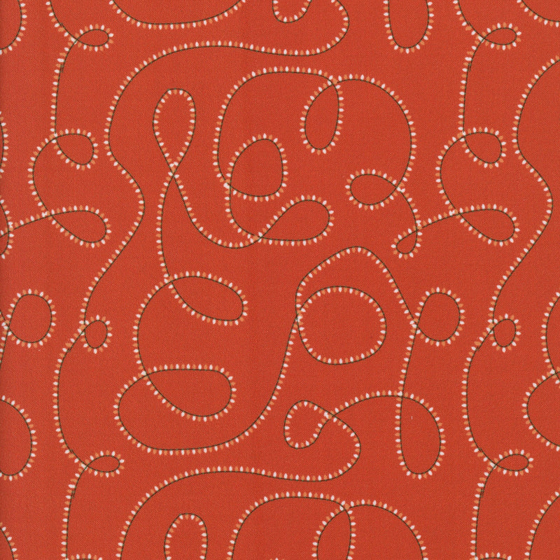 Devonstone Collection Advents Co-ordinate - Patchwork and Quilting Fabric from Brown's Craft Shed (Tags: Fabric abstract basics blender cream Devonstone Collection lines loops modern quilting orange patterns playful quilting cotton stitching textured )