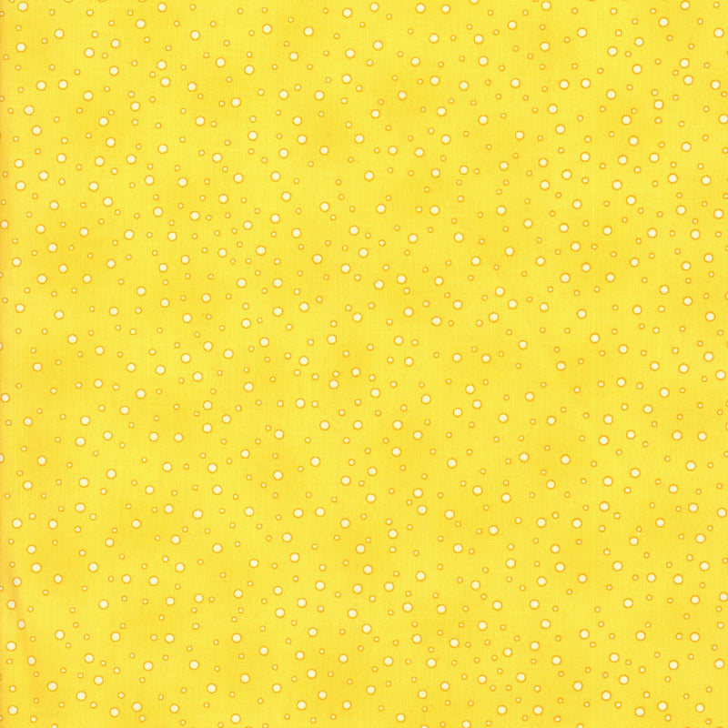 Stof Fabrics Basic Twist - Lemon - Patchwork and Quilting Fabric from Brown's Craft Shed (Tags: Fabric basics blender blenders bright bubbles playful polka dots Spots tone-on-tone )