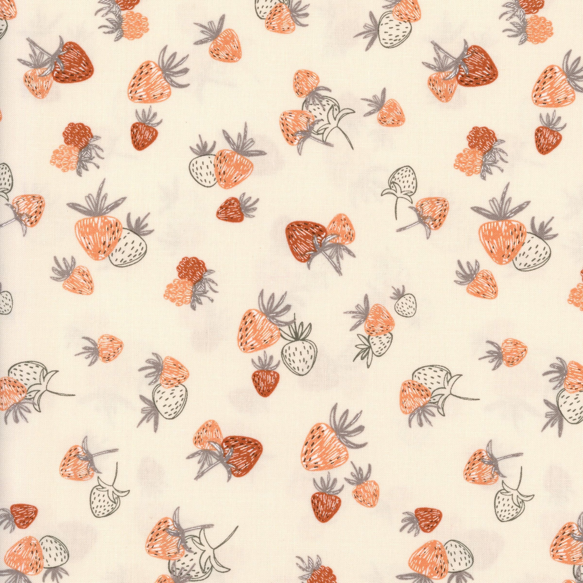 Moda Chirp by Elena Amo - Patchwork and Quilting Fabric from Brown's Craft Shed (Tags: Fabric Chirp cream Elena Amo fruit Moda strawberries whimsical )