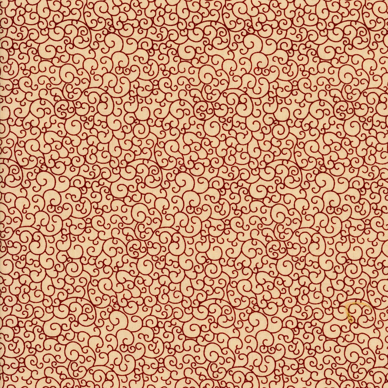Kennard & Kennard The Gallery The Cumberland Collection by Choice Fabrics - Patchwork and Quilting Fabric from Brown's Craft Shed (Tags: Fabric borders classic cream Cumberland Collection Kennard & Kennard patterns quilting red scrolls The Gallery timeless vines )