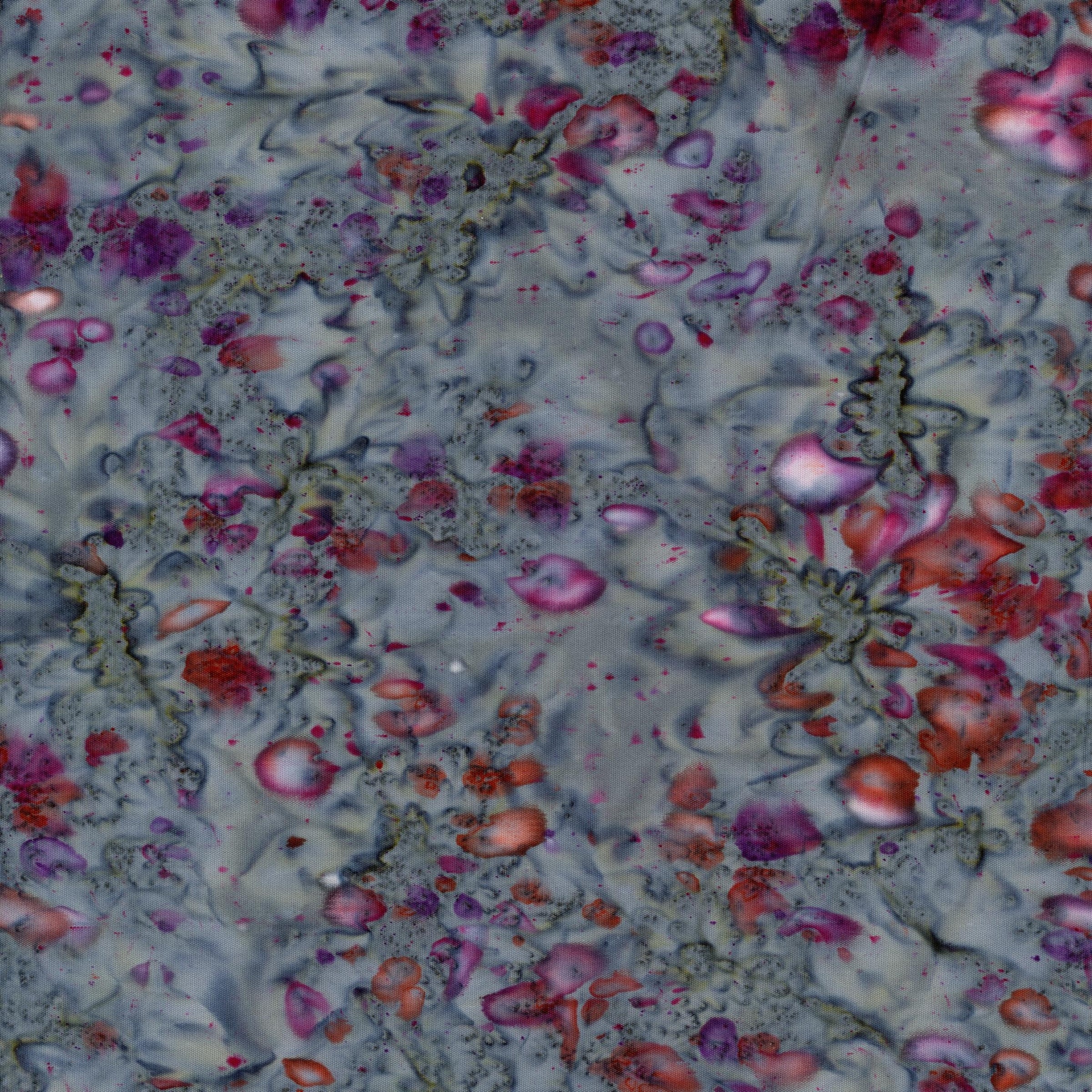 Banyan Batiks Colour Me Banyan - Patchwork and Quilting Fabric from Brown's Craft Shed (Tags: Fabric Banyan Batiks Colour Me Banyan floral batik grey blue purple )