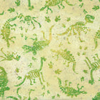 In The Beginning Fabrics - Dinosaur Friends - Patchwork and Quilting Fabric from Brown's Craft Shed (Tags: Fabric animals beige children cream dinosaur Dinosaur Friends dinosaur skeleton footprints fossils green kids fabric novelty playful prehistoric )