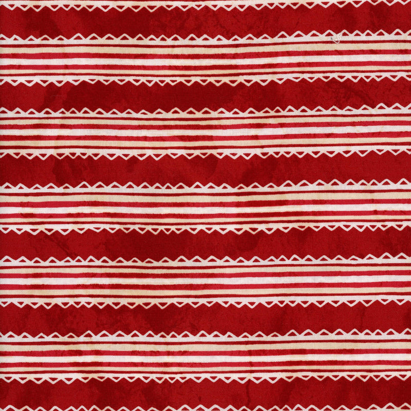 Lloyd Curzon In Stitches by Robin Kingsley for Maywood Studio - Patchwork and Quilting Fabric from Brown's Craft Shed (Tags: Fabric christmas lines patterns playful red stitching )