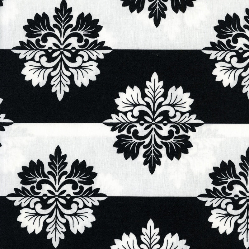 Windham Fabrics Day for Night by Jacqueline Kunkel - Patchwork and Quilting Fabric from Brown's Craft Shed (Tags: Fabric Black bold damask Geometric Neutral patterns specialty Stripes textures )