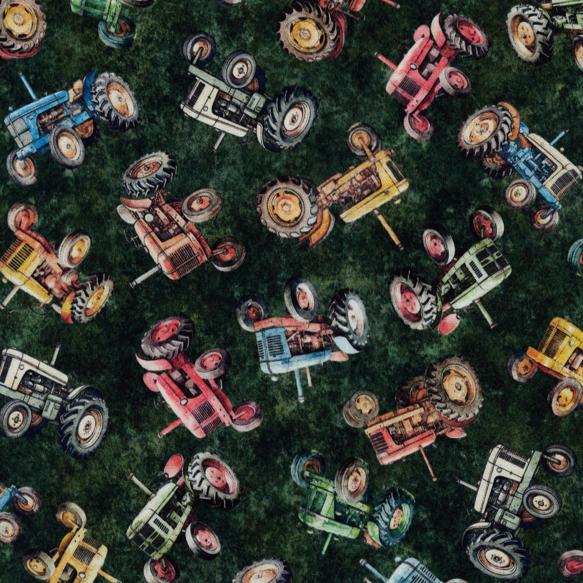QT Fabrics Lil Farmers by Morris Creative Group - Patchwork and Quilting Fabric from Brown's Craft Shed (Tags: Fabric blue children farm farming green Lil Farmers Morris Creative Group novelty QT Fabrics red rural rustic tractors vehicles )
