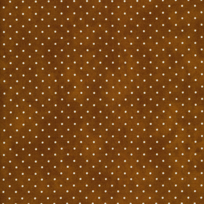 Maywood Studios Beautiful Basics - Toffee Polka - Patchwork and Quilting Fabric from Brown's Craft Shed (Tags: Fabric basics Beautiful Basics blenders Brown Maywood Studio Neutral polka dots Spots )