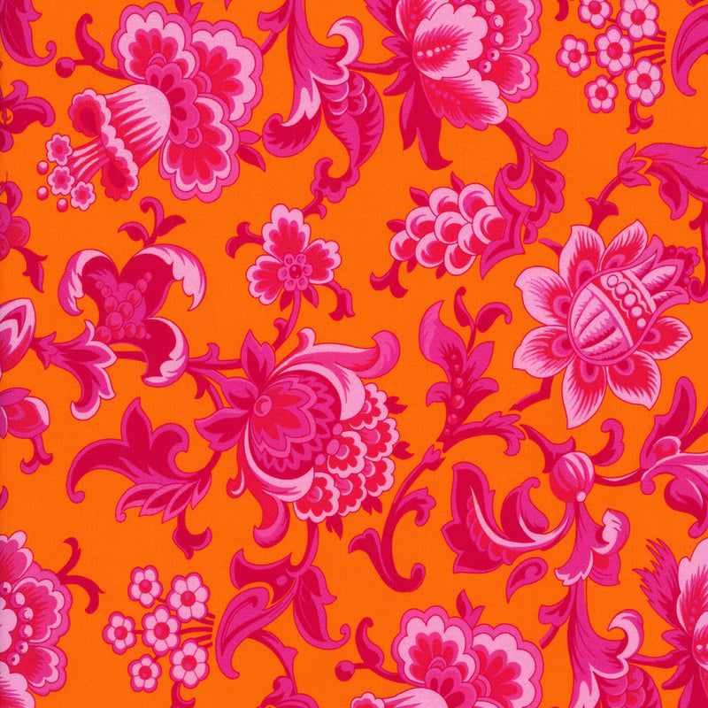 Devonstone Collection Miscellany by Michelle Marvig - Patchwork and Quilting Fabric from Brown's Craft Shed (Tags: Fabric bold Floral garden nature orange patterns pink vibrant )