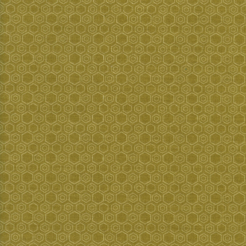 Sullivans - Honeycomb Olive - Patchwork and Quilting Fabric from Brown's Craft Shed (Tags: Fabric basics blender contemporary green honeycomb modern nature Neutral olive patchwork quilting Sullivans textures )
