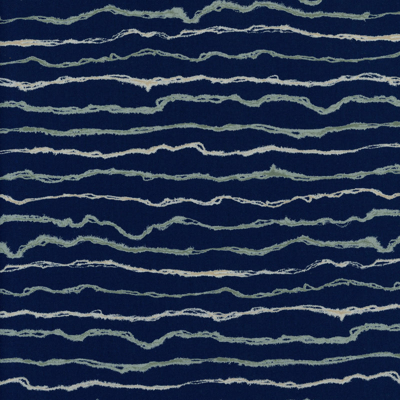 Moda Bon Voyage by Janet Clare - Patchwork and Quilting Fabric from Brown's Craft Shed (Tags: Fabric blue Bon Voyage coastal green Janet Clare lines Moda modern navy patchwork quilting textures water wave )